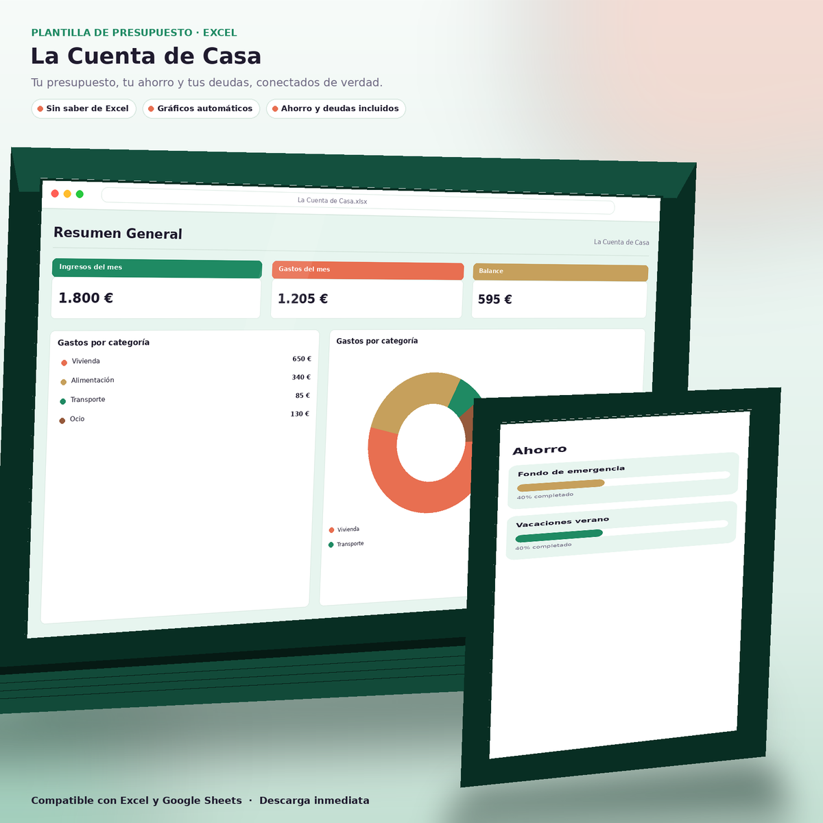 La Cuenta de Casa | Plantilla de Excel Presupuesto Familiar